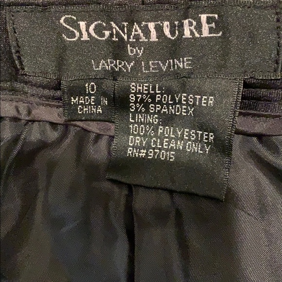 Suit both pants/dinner jacket elegant/sophisticated Larry Levine Sz 10 NWOT - Picture 4 of 6